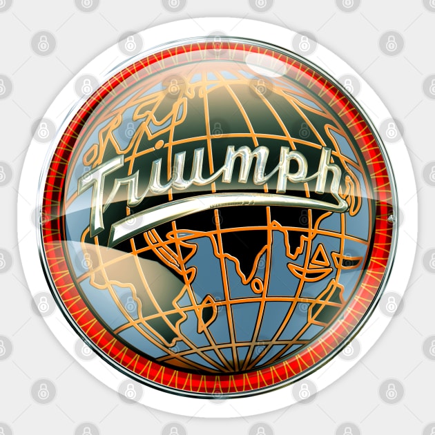 Triumph 1 Sticker by Midcenturydave